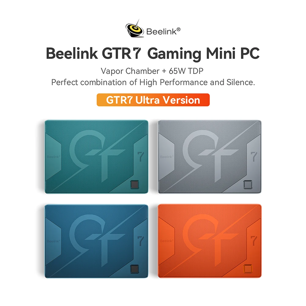 Beelink GTR7 AMD Ryzen7 7840HS gaming mini pc office gamer DDR5 RAm 32G SSD 1TB 8K dp display diy laptop computer free shipping