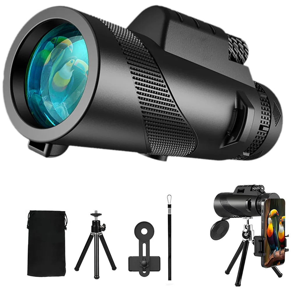 Folding Telescope 80x100 Portable Zoom HD 5000M Folding Long Distance Mini Powerful Telescope for Hunting Sports Outdoor Camping Travel