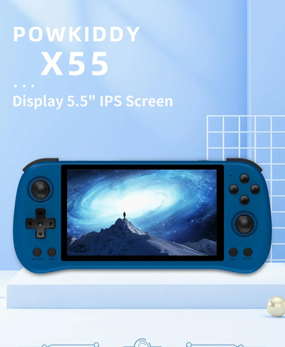【極上品】POWKIDDY X55 Amazon.com: X55 Handheld Game Console IPS RGB Screen 5.5