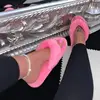 2025 NEW WOMEN thick-soled non-slip plus size plush slippers Fall/winter new home indoor cotton sandals women plush flip flops