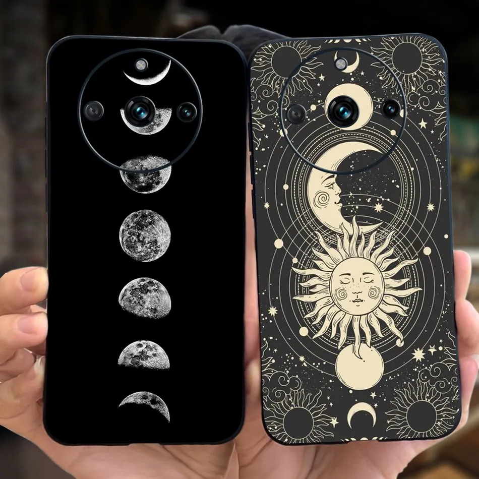 Fashion Moon Design Soft Silicon Protective Phone Case