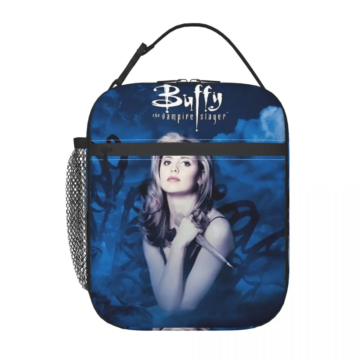 y The Vampires Slayer Merch Insulated Lunch Bag For Work TV Series Storage Food Boxes Portable Thermal Cooler Lunch Box