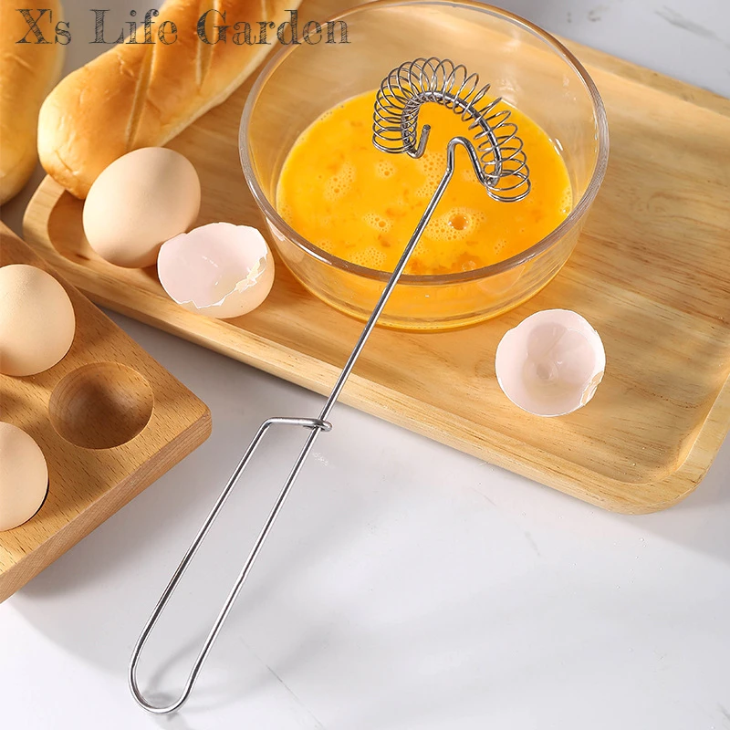Hand Whisk Baking Tools Spring Stainless Steel Egg Whisk Hand Whipped Cream
