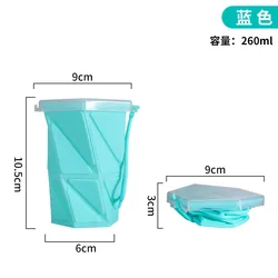 Portable Outdoor Silicone Collapsible Travel Cup with Lid (A1)