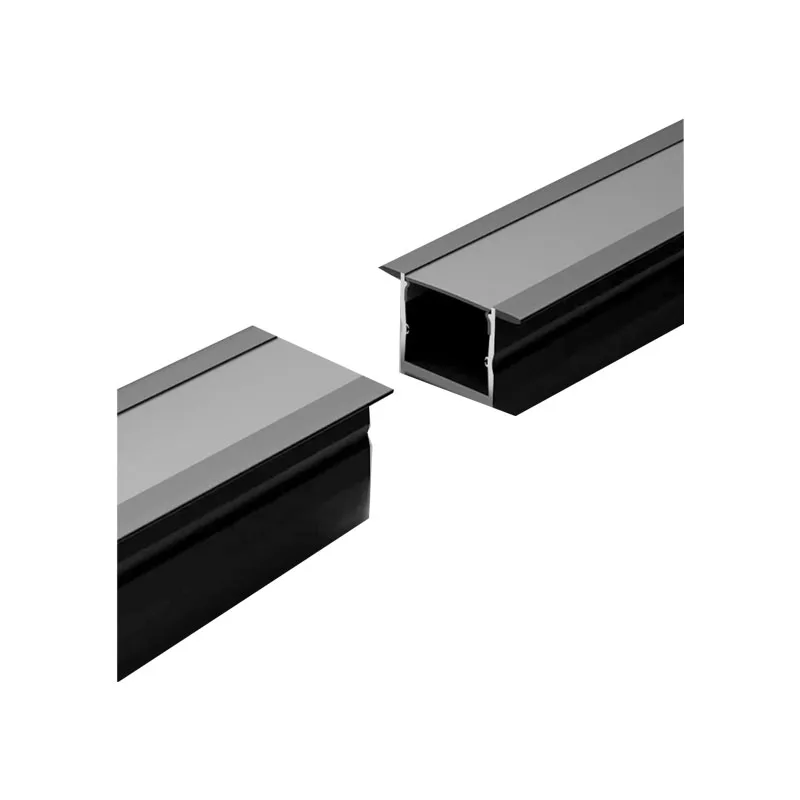 10M 100X35MM Wide Dimension Excessed LED Linear Light Aluminum Profile Black