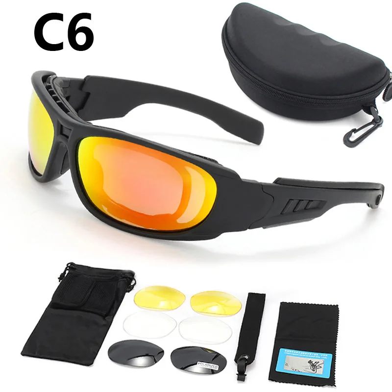 

Tactical Glasses Goggle Set Sports Mens Sunglasses Military Fans Shooting Glasses Outdoor Cycling Glasses