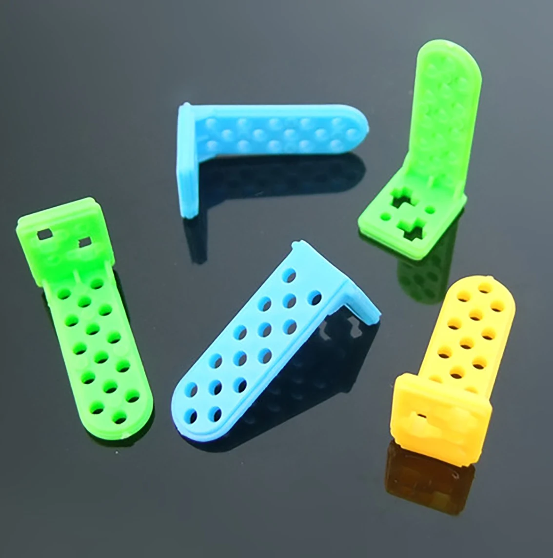 Colour L Type Plastic Angle Code Bracket Fixing Angle Form Frame DIY Model Making Materials Accessories Blue/Yellow/Green