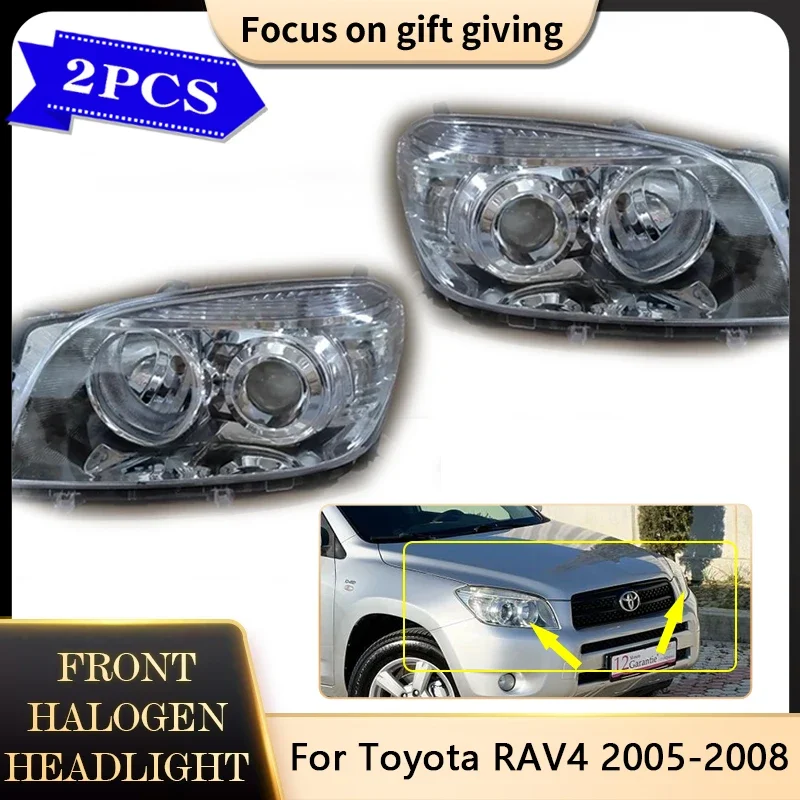 Conjunto-de-Faros-delanteros-para-Toyota-RAV4-accesorios-de-lente ...