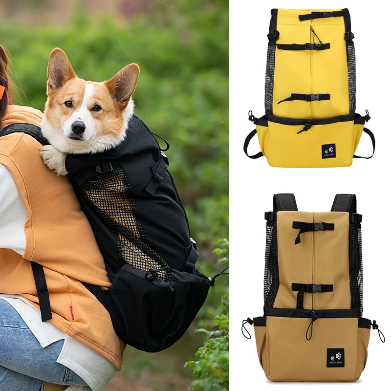Adjustable Puppy Dog Carrier Backpack for Small Medium Dogs Traveling