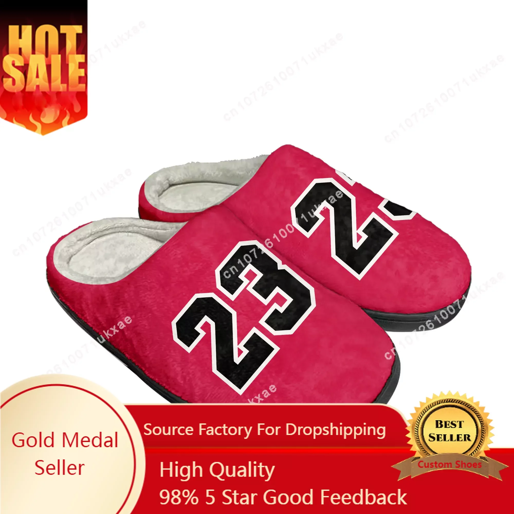 

flying man basketball god Home Cotton Slippers Mens Womens Plush Bedroom Casual Keep Warm Shoes Slipper Customized Shoe