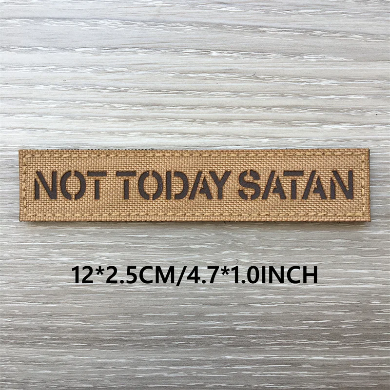 Text taktische Patches ir Infrarot reflektierend bleiben seltsame Moral Patches auf Rucksack Weste Kleidung Outdoor-Abzeichen Klett verschluss – Detail 12
