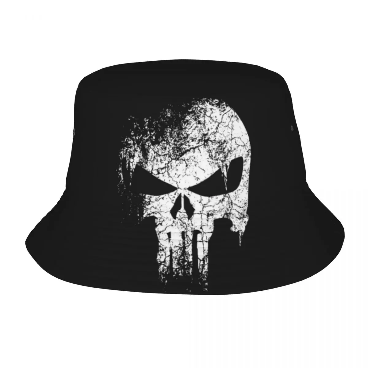 

Skeleton Skull Heavy Metal Bucket Hats Unisex Personalized Summer Travel Beach Hats