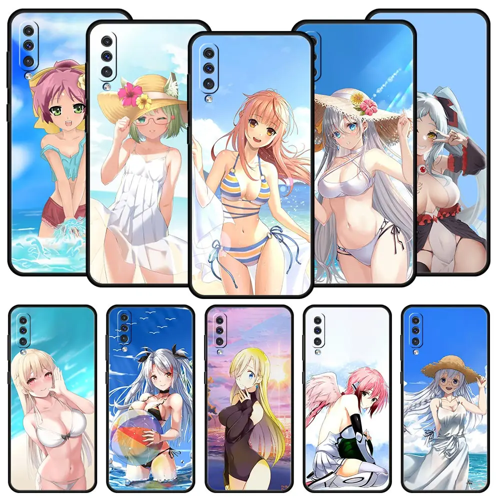 

Anime Cute Girls Summer Case For Samsung Galaxy A52 A12 A50 A72 A20e A30 A02s A22 A32 5G A20s A70 A10s A40 A10 A04s Phone Cover