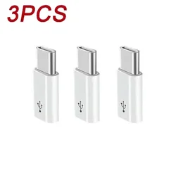 Universal Micro USB to Type - C OTG Adapter - Male to Female Connector (3Pcs Micro to TypeC2)