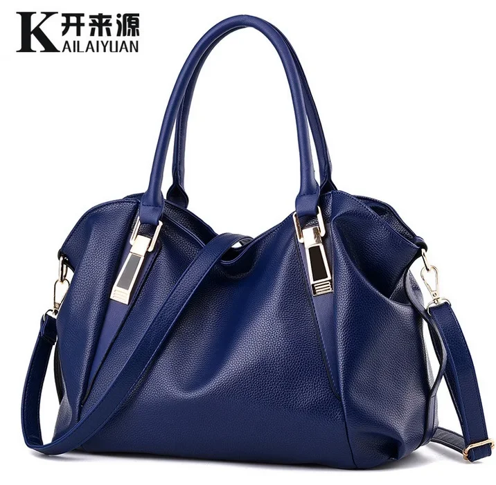 Ladies bag new fashion designer women pu handbag, high quality shoulder bags tote bag 6 color
