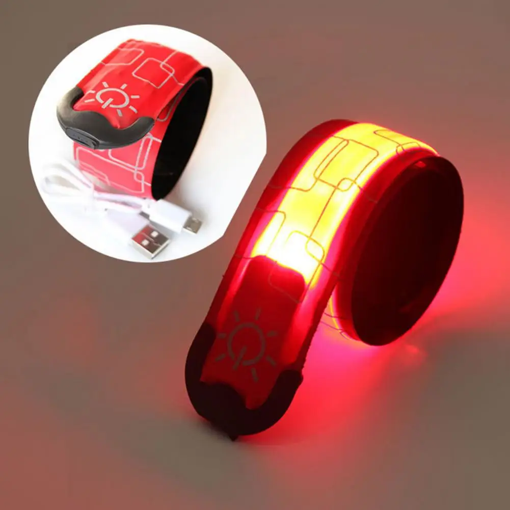 Reflective Arm Bands Reflective Safety Light LED Bracelet Night Safety High Brightness Flashing Outdoor Sports Running