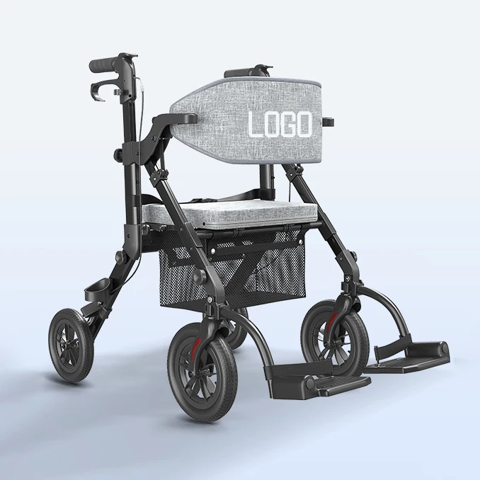 Wheel Walking Walker Assistive Device Medical Toilet Disabled Equipment Walker & Rollator Adult Dissability with Seat