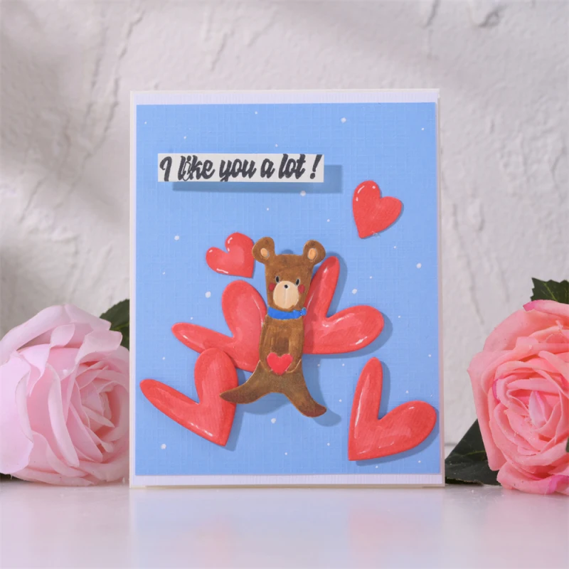 Découpe Métal 'Me To You Bear' - Ours Avec Cœur - Pour Scrapbooking Et Artisanat - Neuf
