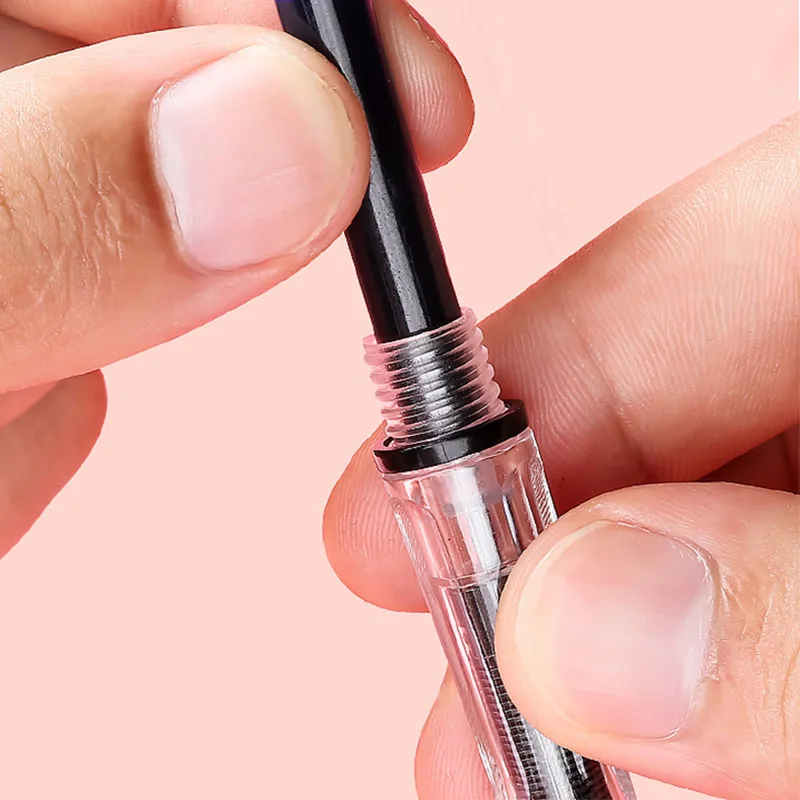 50개/봉투 만년필용 교체 가능 잉크 카트리지, 3.4mm 직경의 일회용 잉크 펜 리필, 필기용 잉크 주머니