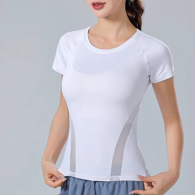 White Lady Sports T-shirts, Compression Shirts Women
