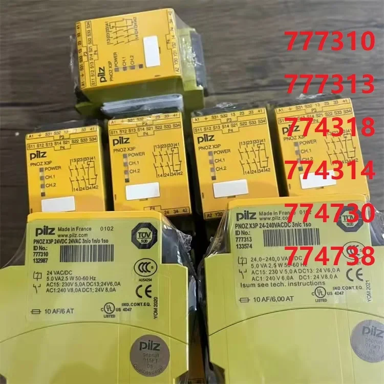 

1 шт. новые оригинальные реле безопасности для пилок PNOZ X3P 777310 777313 774318 774314 774730 774738 771105