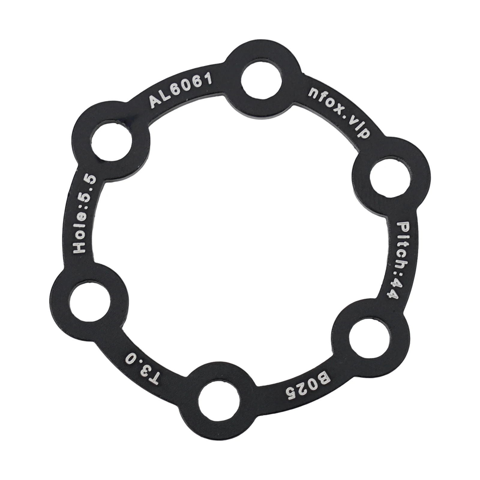 Hochhaltbarer Fahrrad-Bremsscheiben-Abstandshalter aus Aluminiumlegierung mit 6-Loch-Naben-Erhöhungspolster. Optionen mit mehreren Dicken – Detail 12
