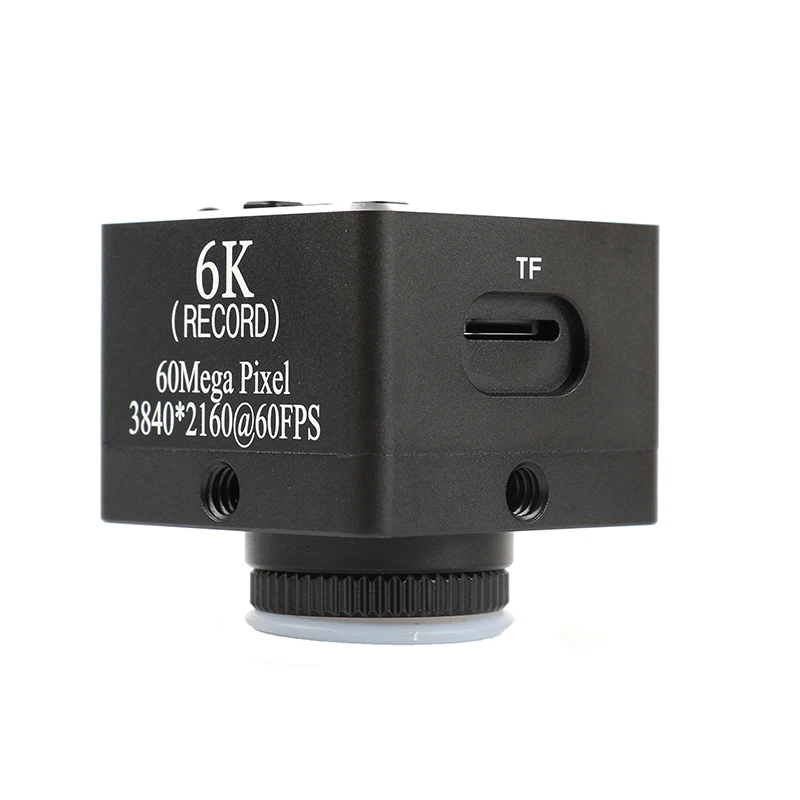 6K 4K 1080P 60FPS 60MP HDMI USB 비디오 랩 현미경 카메라 C-마운트 렌즈 LED 링 라이트 (PCB 모바일 수리 납땜용)