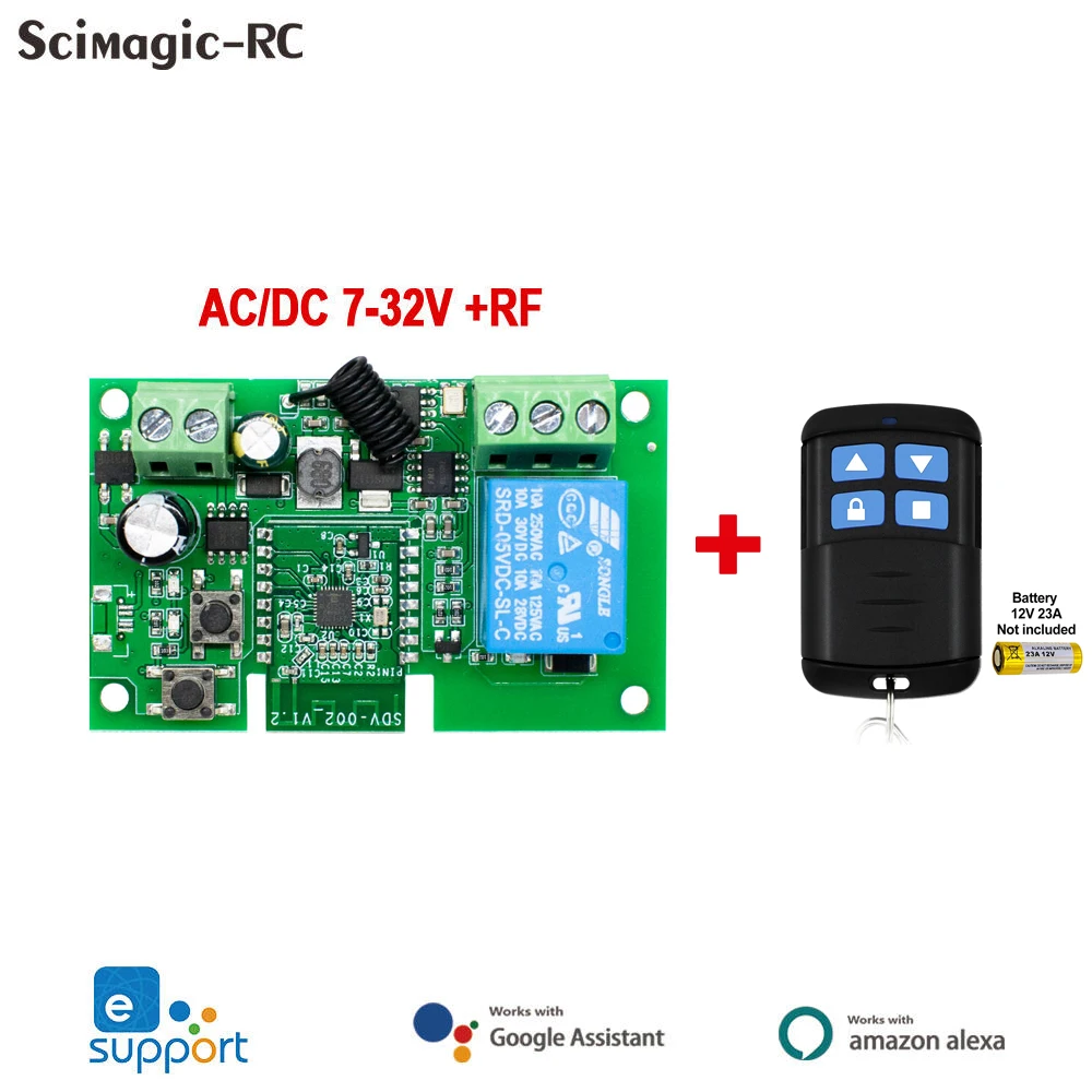 Wi-Fi Smart Garage Door Opener with Voice Control and Remote Access