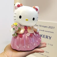 Cartoon Hello Kitty Resin Bank Money Box Household Saving Coin Money Box Coin Piggy Bank Home Ornament For Kids Birthday Gift 2