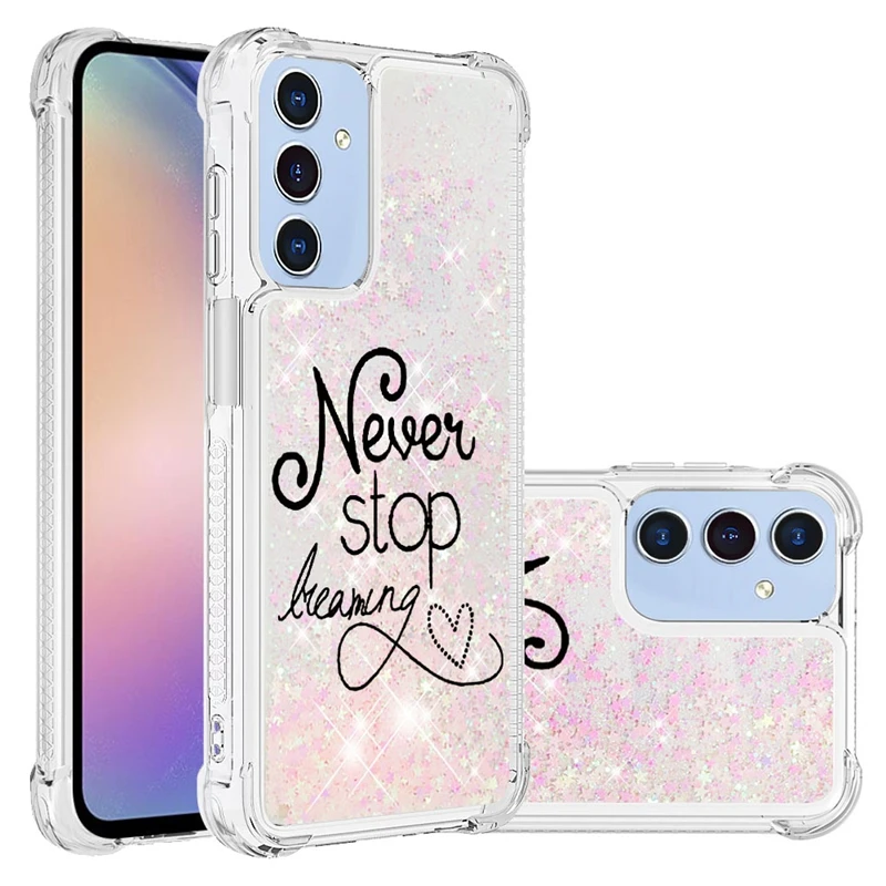 Glitter Dynamic Liquid Phone Case - Universal Compatibility for Samsung Galaxy Series