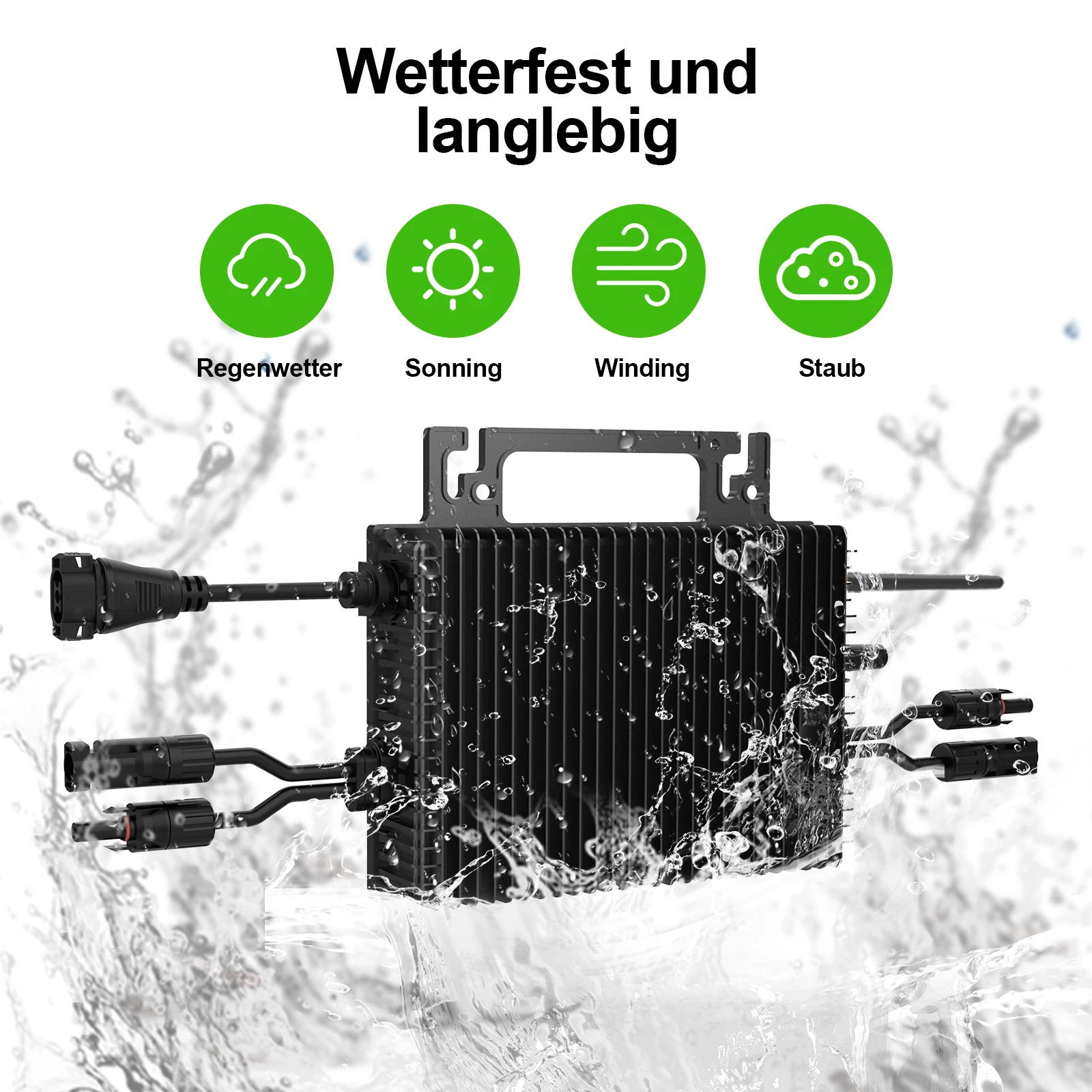 1200W 제로 수출 온그리드 타이 마이크로인버터 DC16-60V 230VAC 내장형 WiFi MPPT 모니터 탑재 마이크로인버터