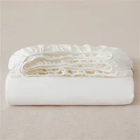 Drap-housse en coton égyptien de luxe doux 400TC, avec bandes élastiques, housse de matelas antidérapante, lavable en Machine, 140/160/180/200cm 1