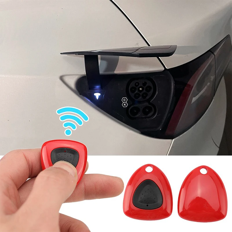 Charging Door Remote Control For Tesla Model 3 Y Charging Port Cover Remote Control Chip Car Door Open RC Pile Button Direct Use