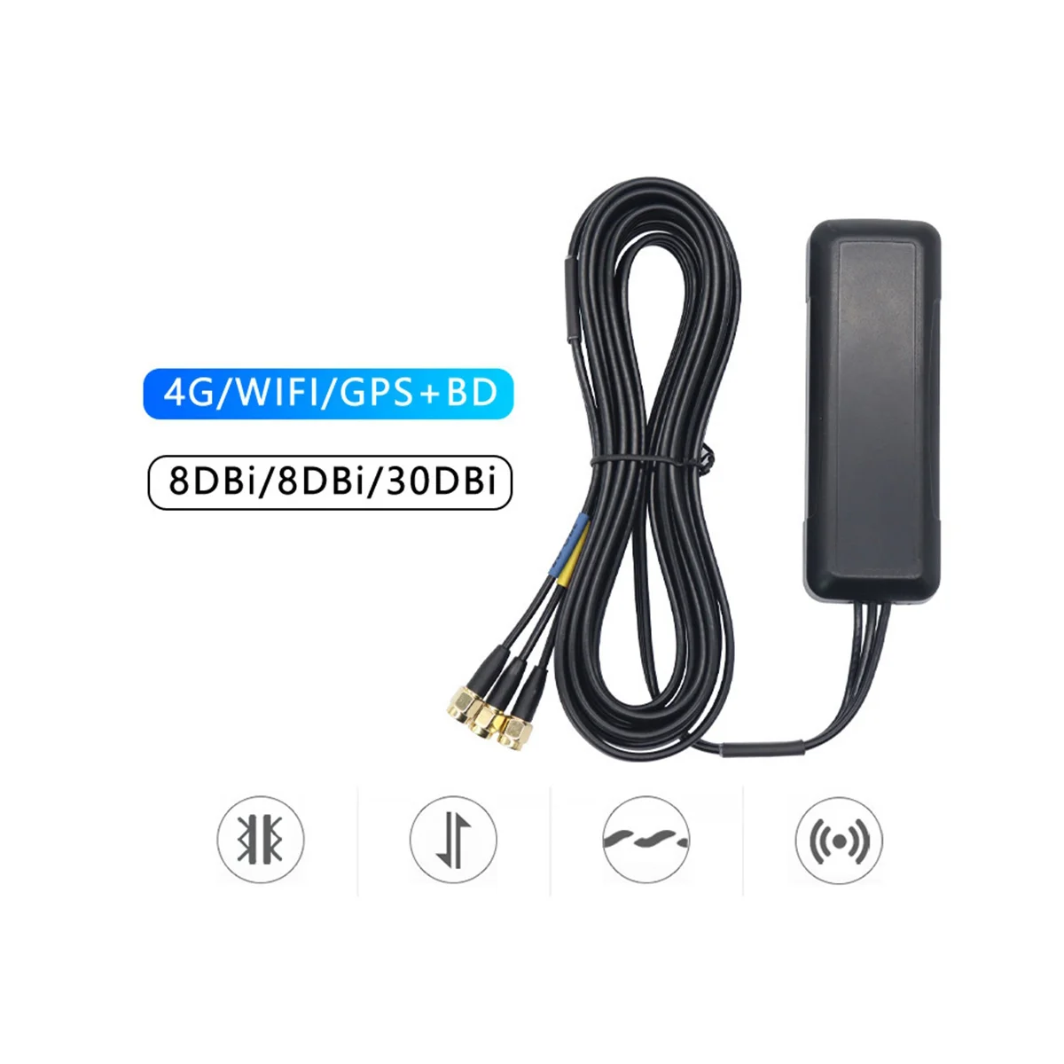 Filtro Per Antenna Tri-Band 4G + Gps + Wifi Outdoor Car Mobile Bluetooth Signal Booste Vehicle Satellite Navigation Enhancer