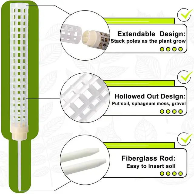 39 Cm -Es Növényi Hegymászó Keret Egymásra Rakható Mohás Mászás Tervezés Cserepes Tartó Műanyag Növények Pólus Üreges St D5S0 - Image 2