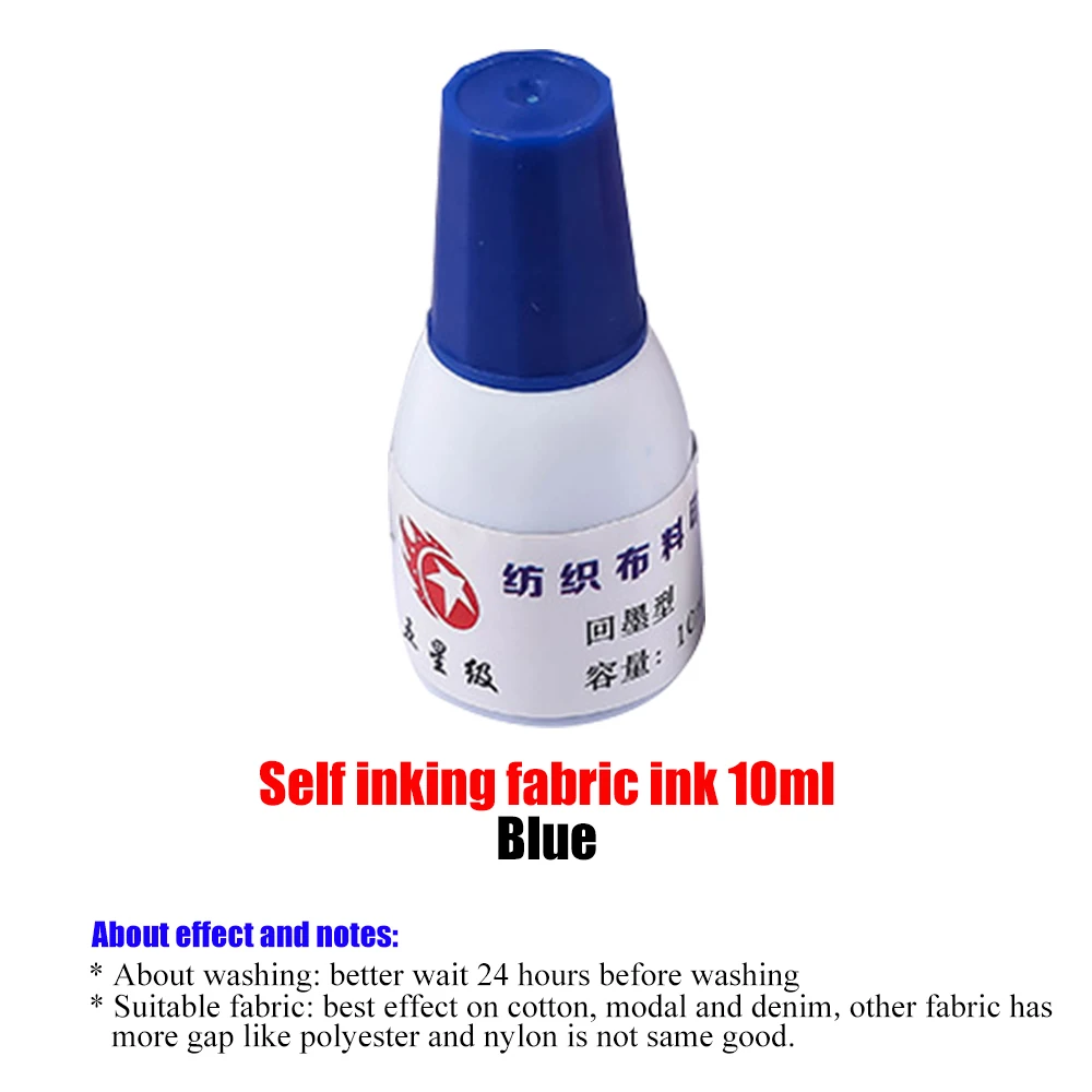 5 colors 25ml ink pad refill ink for self inking stamp