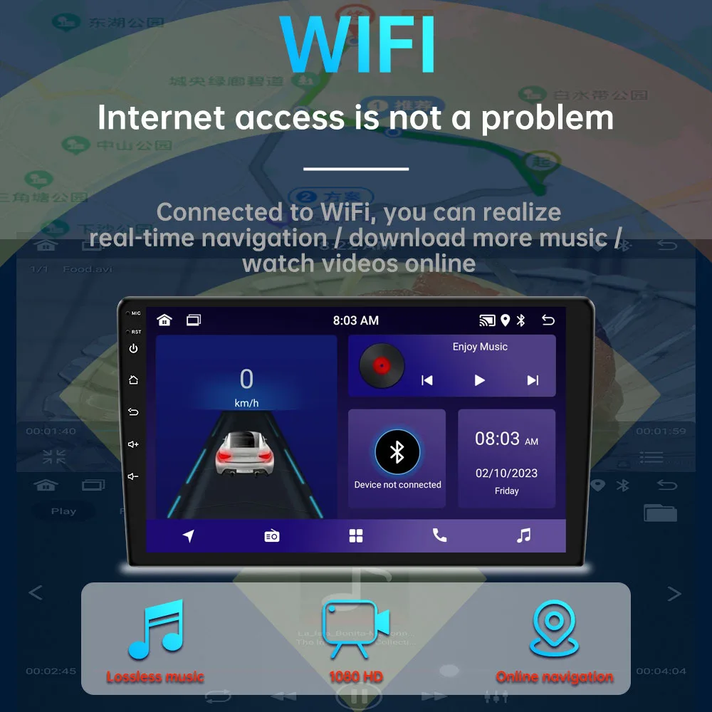 Hicar ȵ̵  ̼ θƮ ý,  Ÿ ֻ, 2 Din ڵ ׷ ڵ , WIFI DSP