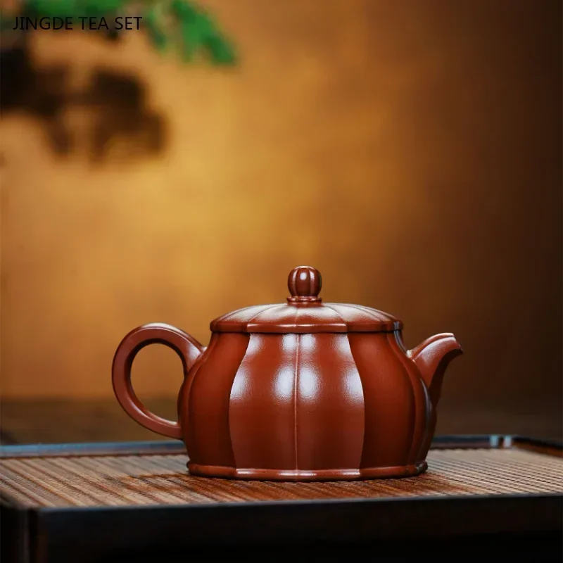200ml Chinese Yixing Purple Clay Tea Pot Raw Ore Dahongpao Beauty Tea Infuser Custom Hand-painted Zisha Filter Teapot
