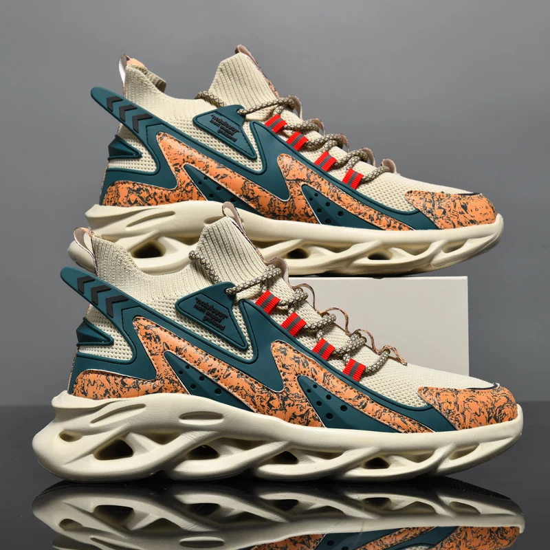 

Кроссовки мужские и женские, модная повседневная спортивная обувь на платформе с круглым носком, дышащие гоночные кроссовки для пар и тенниса