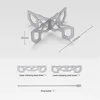 1/2pcs Mini Alcohol Stove Cross Stand Stainless Steel Sturdy Cooking Ultra-light Spirit Burner Cross Stand for Outdoor Camping 5