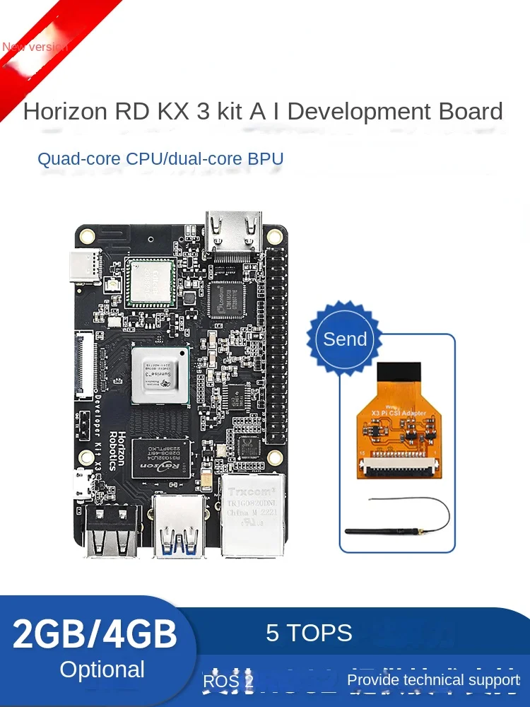 

Horizon RDK X3 X3 Pi ROS Programming Education Development Board FOR Raspberry Pi 4b