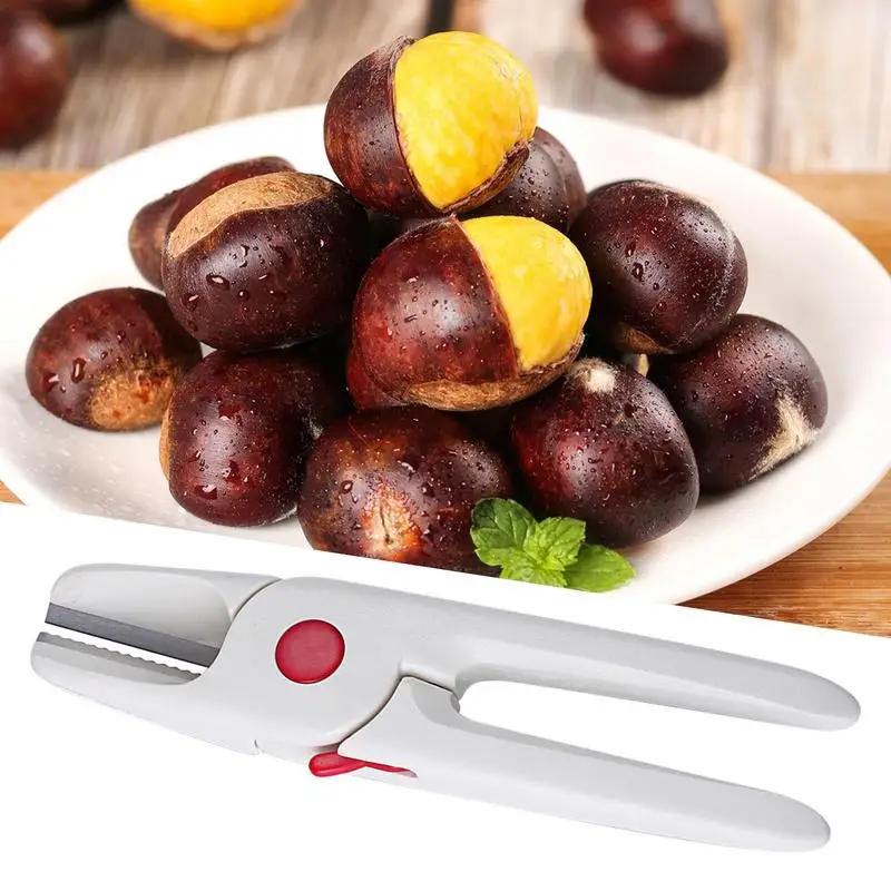 

Stainless Steel Chestnut Opener Machine Walnut Pliers Chestnut Cutter Nut Cracker Sheller Clip Kitchen Gadgets for Dried Fruit