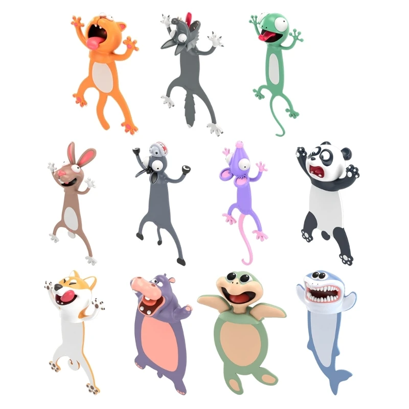 Pvc 3D Stereo Cartoon Marker Animal Ocean Series Seal Octopus Cat Panda