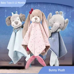 Toys For Babies Cute Bunny Plush Rattle Toys Baby Games Soft Plush Blanket Toys Stuffed Animals Towel Doll Baby Toys 0 12 Months