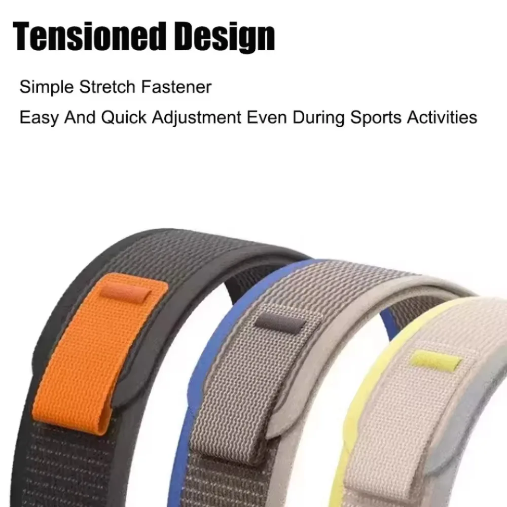 Trail Nylon Loop Strap, Adjustable Watchband, 20mm & 22mm