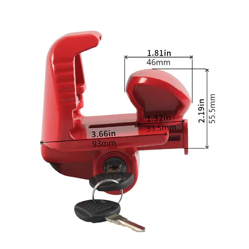 Trailer Lock Locking Device Coupling Lock Security Anti Lost Cop Set with Keys