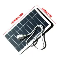 Panneau solaire Portable 5V 2W, plaque solaire avec USB, Charge sûre, stabilisation du chargeur de batterie pour batterie externe, téléphone, Camping en plein air, maison 4
