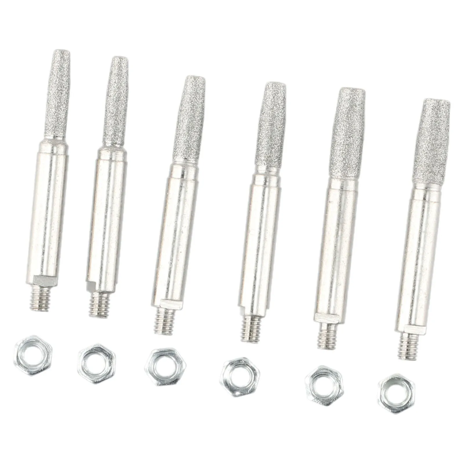 

Chainsaw Sharpener Parts, Diamond Coated Grinding Head, Cylindrical Burr, 6mm Diameter, 4 0mm/5 0mm/6 0mm Head Size, 6pcs Set