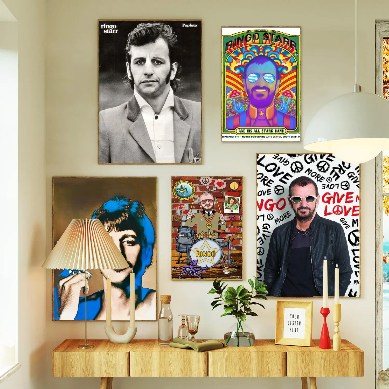 Ringo Starr Canvas Painting Poster Prints Wall Art Poster Per Modern Family Living Room Home Decor