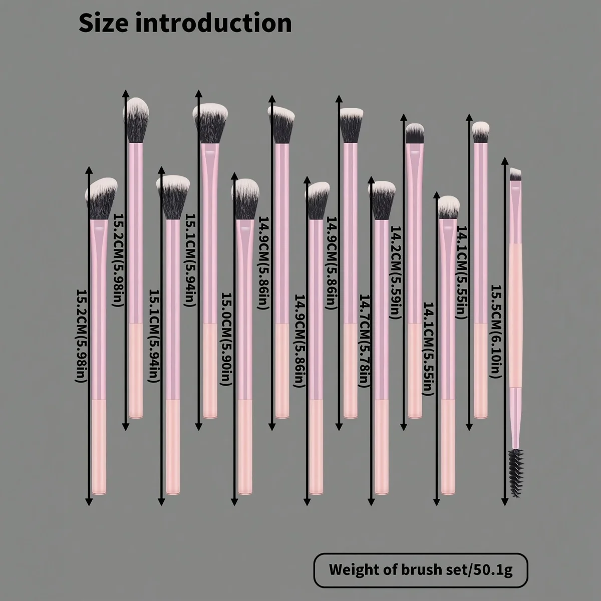 Set di 13 Pennelli Professionali per il Trucco, Morbidi Pennelli per Viso e Occhi per Fondotinta, Correttore, Ombretto, Sfumatura e Illuminazione - immagine 6